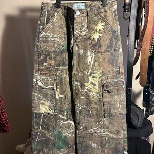 REVICE Woodland Camo Cargo Pants